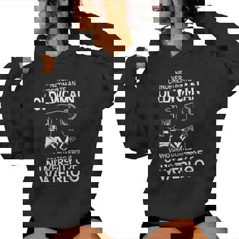An Old Woman Who Graduated From University Of Waterloo Women Hoodie | Mazezy