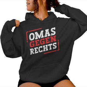 Omas Gegen Rechts Antirassismus Kapuzenpullover für Damen - Geschenkecke