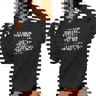 Outrunning Cars And Stereotypes Biker Girl Women's Hoodie - Monsterry