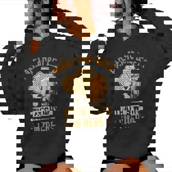 Padel And Beer That's Why I'm Here Jugador De Pádel Sudadera con capucha para mujer - Regaloses