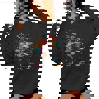 Piano Musicien Coloré Pour Hommes S Et Enfants Sweat à capuche femme - Cadeauxyz