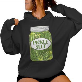 Pickle A Girl Who Loves Pickles Canning Food Quote Kapuzenpullover für Damen - Geschenkecke