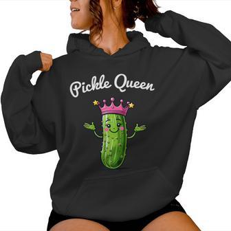 Pickle Queen Cucumber Lovers Cucumber Kapuzenpullover für Damen - Geschenkecke