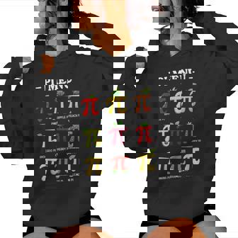 Pie Menu Pi Day Pi 314 Math Teacher Pi Symbol Pie Pun Women Hoodie | Mazezy