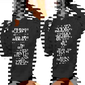 Plan Ahead Work Hard Trust The Process Gym Motivational Women's Hoodie - Monsterry