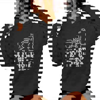 Plan For The Day Coffee Bbq Barbecue Grilling Dad Men Women Hoodie - Monsterry