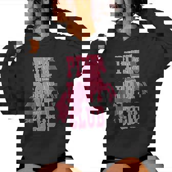 Pony And Heels Lover Pink Girls Clubs Disco Birthday Cowgirl Women Hoodie - Monsterry