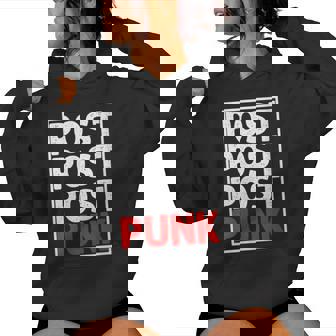 Post Punk Punker Rocker Musique Punk Rock Sweat à capuche femme - Cadeauxyz