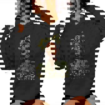 Prayer Warrior Locs Christian Black Woman Camo Bandana Women Hoodie - Thegiftio UK