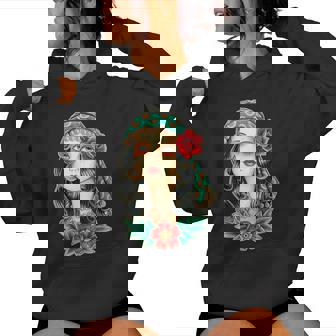 Pretty Girl Gypsy Fortune Teller Traditional Tattoo Flash Women's Hoodie - Monsterry