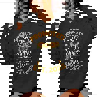Promoted To Auntie Again 2025 Sunflower Mother's Day Women Hoodie - Seseable