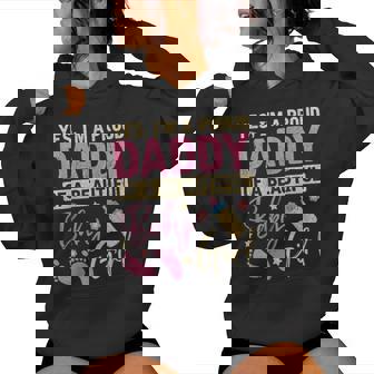 Proud Girl Daddy Newborn Daughter Dad Family Baby Shower Women's Hoodie - Monsterry