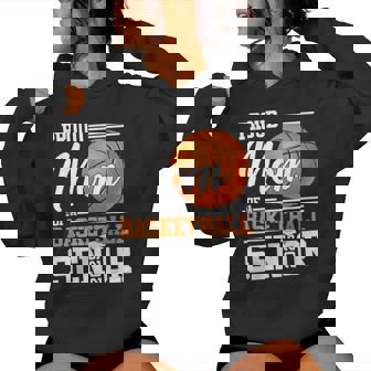 Proud Mom Of A 2025 Senior Graduate Basketball Women Hoodie - Monsterry