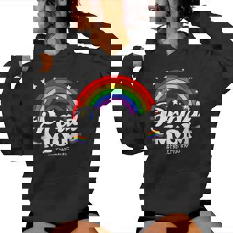 Proud Mom Mother's Day Lgbtq Rainbow Flag Gay Pride Lgbt Women Hoodie - Thegiftio UK