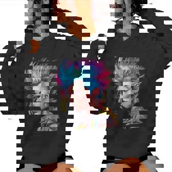 Punk Punk Rebelde Rocklady Icono Sudadera con capucha para mujer - Regaloses