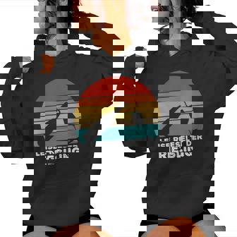 Quiet Rieselt Der Riesling Vintage Wine Glass Wine Retro Women's Hoodie - Monsterry