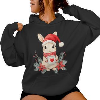 Rabbit Christmas Decoration Children Christmas Rabbit Kapuzenpullover für Damen - Geschenkecke