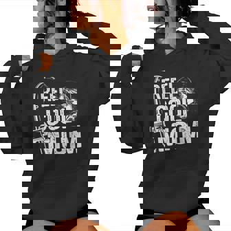 Reel Cool Mom Fisherwoman Fishing Lover For Mother's Day Women Hoodie - Thegiftio UK