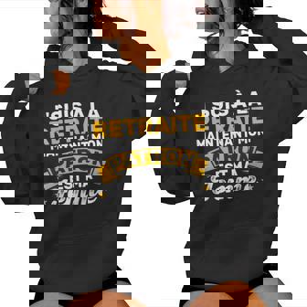 Retraite Homme Mon Patron Est Ma Retraité 2025 Sweat à capuche femme - Cadeauxyz