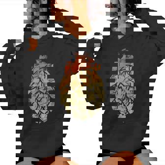 Retro Craft Beer Beer Drinker Hobby Brewer Hops Sudadera con capucha para mujer - Regaloses