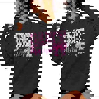 Retro Dance Mama Pink Coquette Bow Game Day Season Women Women Hoodie - Seseable