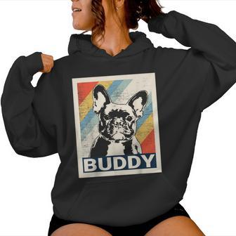 Retro French Bulldog For And Women Kapuzenpullover für Damen - Geschenkecke