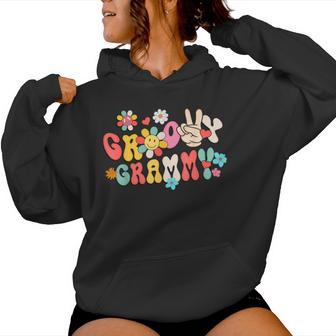 Retro Groovy Grammy Family Matching Mother's Day Women Hoodie - Thegiftio UK