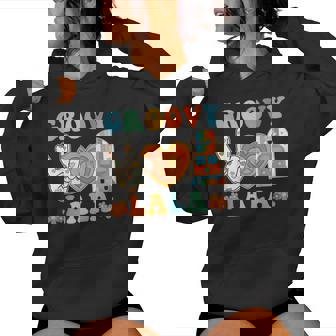 Retro Groovy Lala Grandma Hippie Family Matching Women Hoodie - Seseable