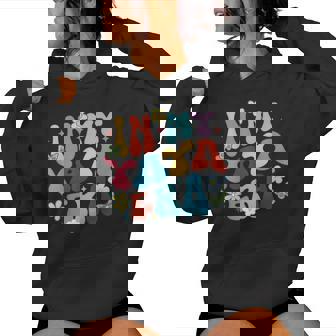 Retro Groovy In My Yaya Era Happy Mother's Day Women Hoodie - Seseable