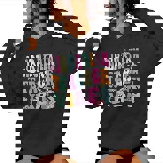 Retro Librarian Teacher Vibes Women Library Women's Hoodie - Monsterry