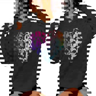 Retro I Love Heart Taylor Groovy Nombre Personalizado Sudadera con capucha para mujer - Regaloses