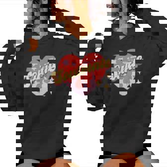 Rétro Soulmate Mignon Rétro Groovy Saint-Valentin Sweat à capuche femme - Cadeauxyz