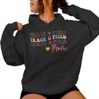 Retro Track And Field Mom Sports Running Mother’S Day Women Hoodie - Thegiftio UK