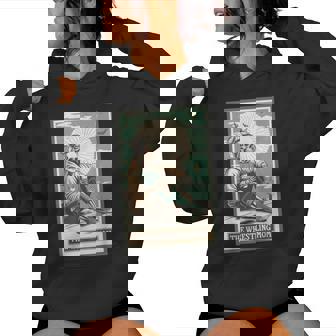 Retro Wrestling Mom Tarot Card Skeleton Mama Women Hoodie - Thegiftio UK