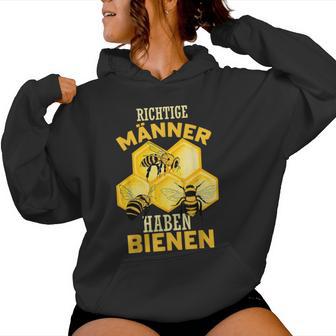 Richtige Männer Haben Biene Beekeeping Card Bee Kapuzenpullover für Damen - Geschenkecke