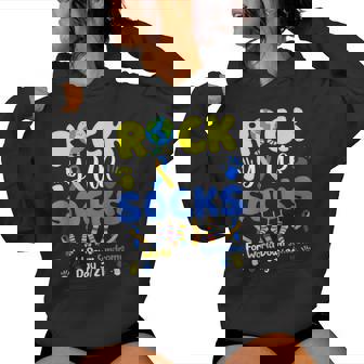 Rock Your Socks For World Down Syndrome Day Women Women Hoodie | Mazezy