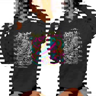Roller Girl Roller Skates 90S 80S Women Hoodie | Seseable CA