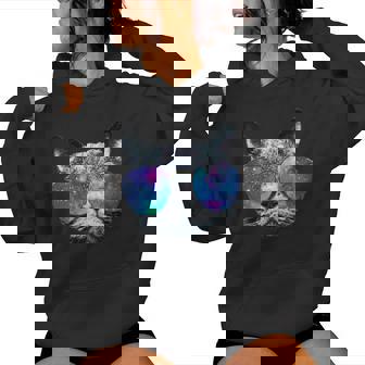 - Rond Avec Motif Chat Astronaute Sweat à capuche femme - Cadeauxyz