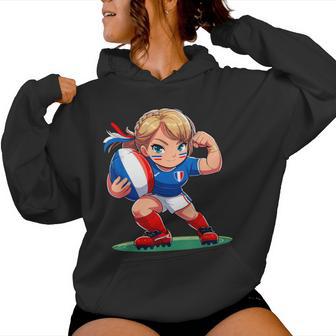 Rugby Joueuse Fille Fan Supporter De La Rugby Sweat à capuche femme - Cadeauxyz