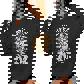 Shot Put Mom Of A Shot Put Thrower Leopard Shot Putter Mama Women Hoodie - Seseable