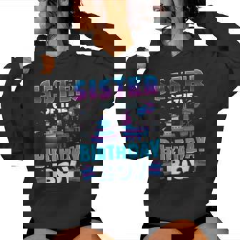 Sister Birthday Boy Llama Pinata Party Matching Family Women Hoodie - Seseable