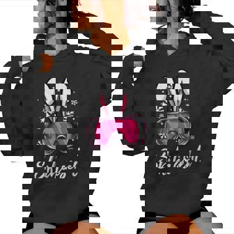 Skihaserl Apres Ski Bunny Skiing Party Ski Bunny With-Neck Kapuzenpullover für Damen - Geschenkecke