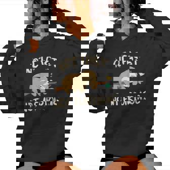 Sloths Not Fast Not Furious Cute Sleeping Sloth Lover Sweat à capuche femme - Cadeauxyz