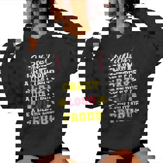 Softball Grandma Crazy Loud Grandma Of A Softball Player Women Hoodie - Seseable