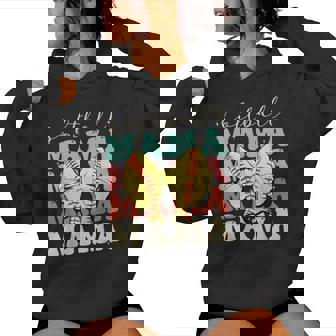 Softball Mama Mvv Mother's Day Softball Mama Retro Groovy Softball Softball Mom Women Hoodie | Mazezy