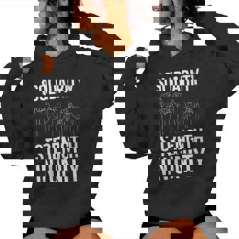 Solidarity Strength In Unity Labor Day Union Worker Laborer Women's Hoodie - Monsterry