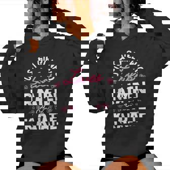 Solo Una Chica Que Ama El Ramen Y El Karate Es Regalos Sudadera con capucha para mujer - Regaloses