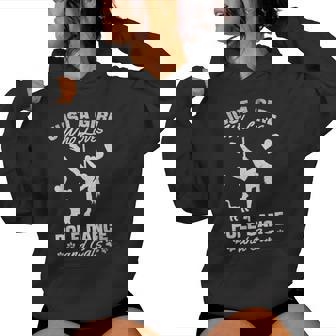 Solo Una Chica Que Ama La Pole Dance Y Los Gatos Pole Dancing Girl Sudadera con capucha para mujer - Regaloses
