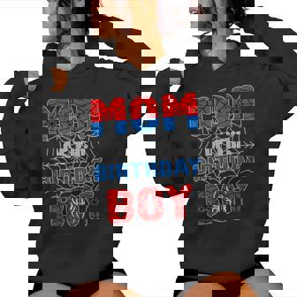 Spider Web Birthday Party Mom Of The Birthday Boy Women Hoodie - Thegiftio UK