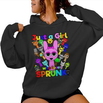 Sprunki Girls Fan Just A Girl Who Loves Sprunki Beats Kapuzenpullover für Damen - Geschenkecke